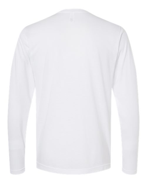 Unisex Poly-Rich Long Sleeve T-Shirt - White Back