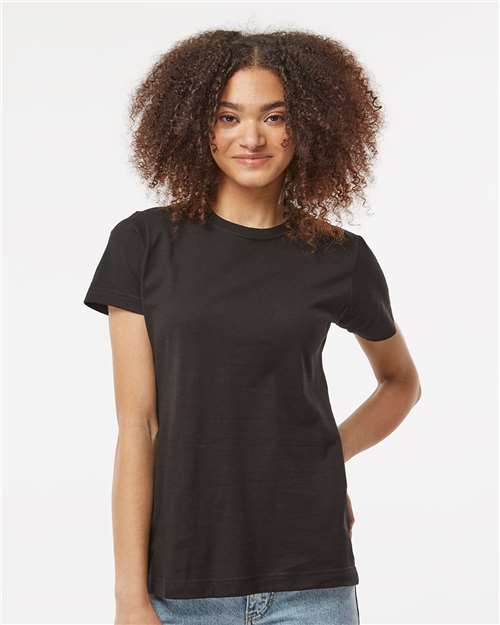 Tultex Women's Fine Jersey Classic Fit T-Shirt - Model Front