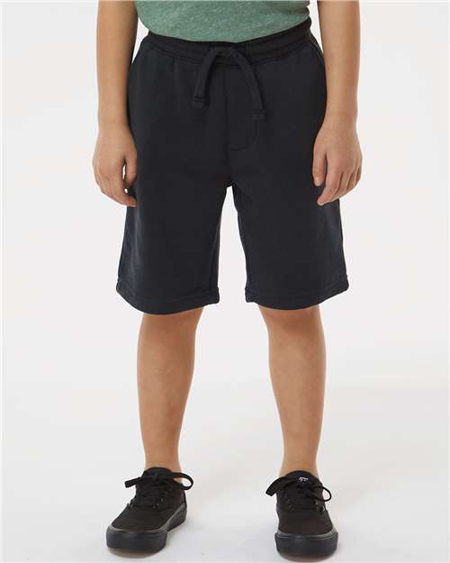 Independent Trading Co. Youth Lightweight Special Blend Fleece Shorts - Model Front