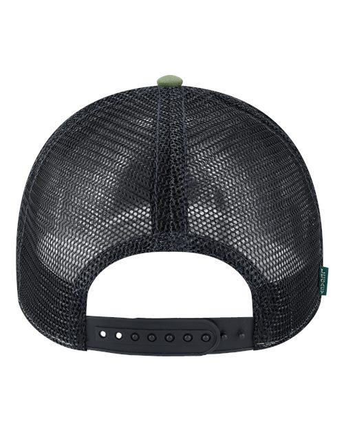 Lo-Pro Snapback Trucker Cap - Olive/ Black Back
