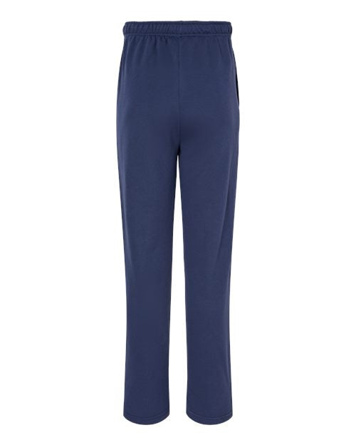 Unisex Sponge Fleece Straight Leg Sweatpants - Navy Back