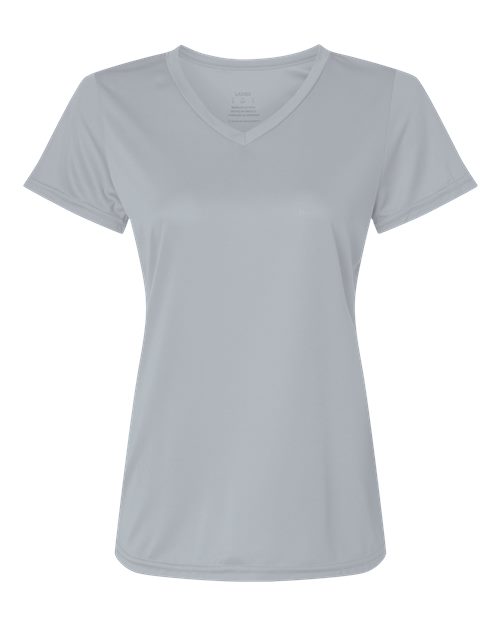 Women's Nexgen Performance V-Neck T-Shirt - Silver Front