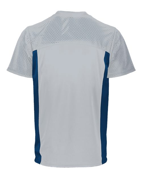 Unisex Reversible Flag Football Jersey - Silver/ Navy Back
