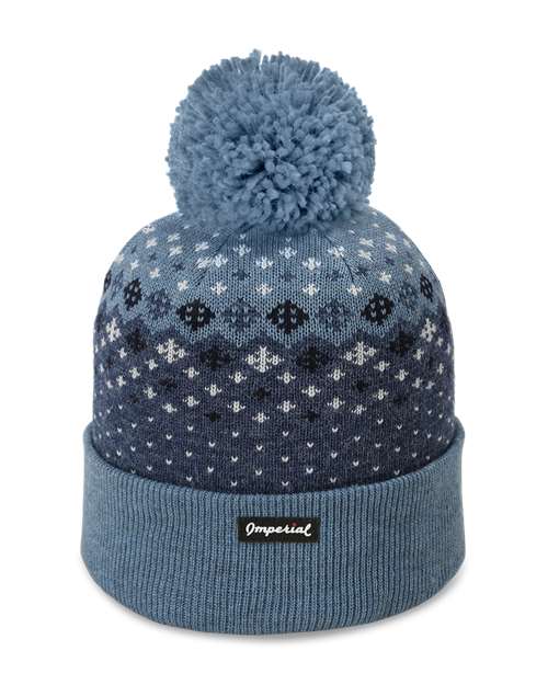 The Baniff Cuffed Beanie - Slate Back