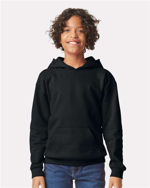 Gildan Youth Softstyle® Midweight Hooded Sweatshirt - Model Front