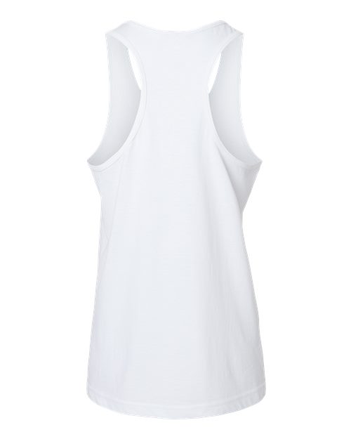 Women's Softstyle® CVC Racerback Tank Top - White Back