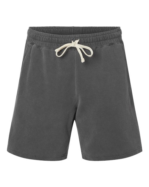 Unisex Garment-Dyed Lightweight Fleece Sweat Shorts - Pepper Front
