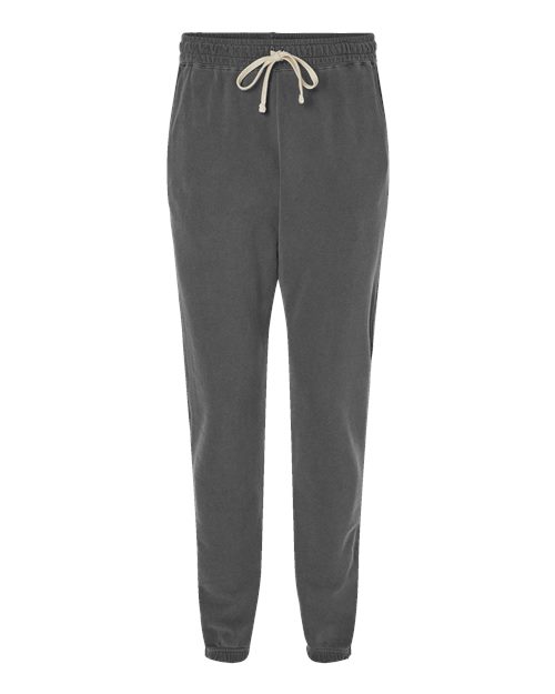 Unisex Garment-Dyed Lightweight Fleece Sweatpants - Pepper Front