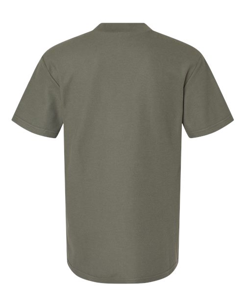 Unisex Pique Mockneck Tee - Lieutenant Back