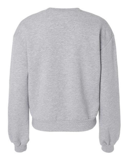 Women's ReFlex Fleece Crewneck Sweatshirt - Heather Grey Back