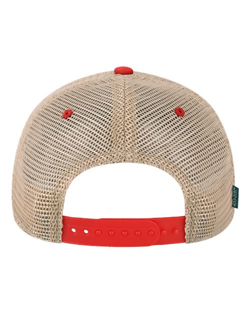 Youth Old Favorite Trucker Cap - Scarlet Red/ Khaki Back