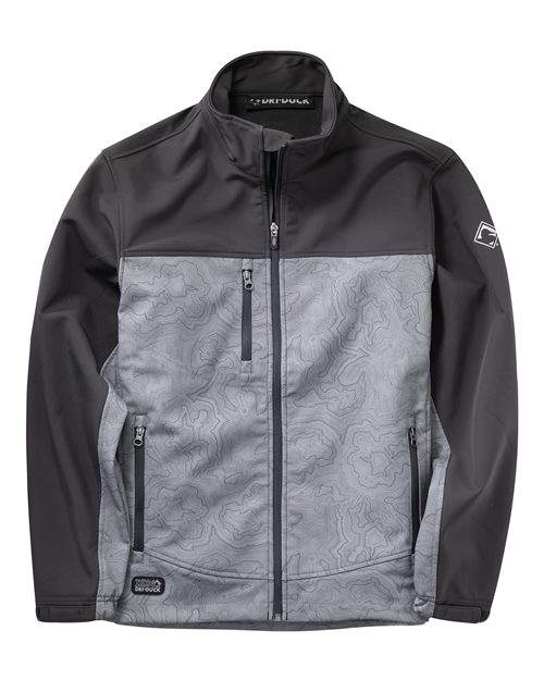 Men's Tall Motion Soft Shell Jacket - Topo/ Charcoal Front