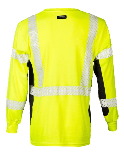 Unisex Tall FR Long Sleeve T-Shirt - Lime Back
