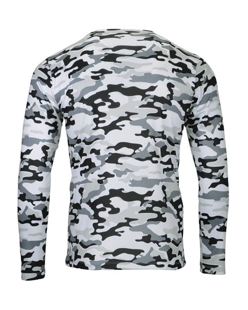 Paragon Men's Woodland Performance Long Sleeve T-Shirt - Back