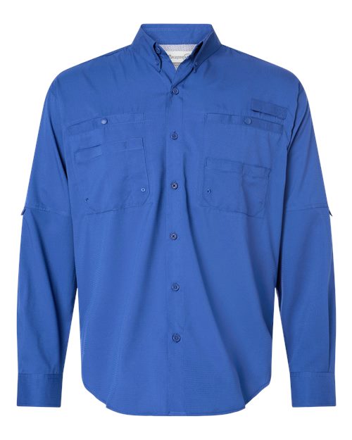 Paragon Men's Kitty Hawk Performance Fishing Shirt - Vivid Blue Front