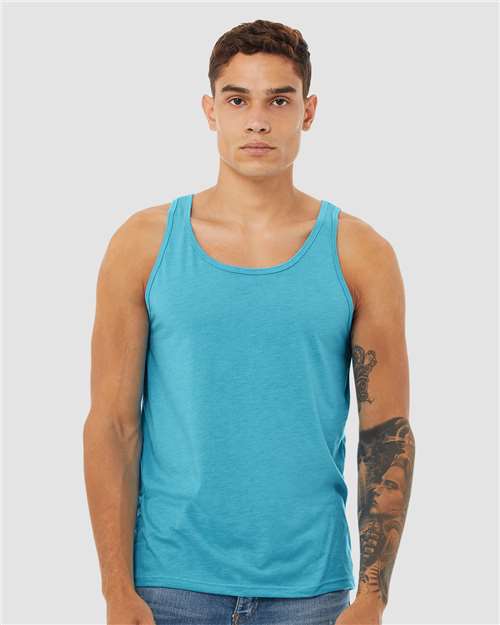 BELLA + CANVAS Unisex Triblend Tank - Model Front