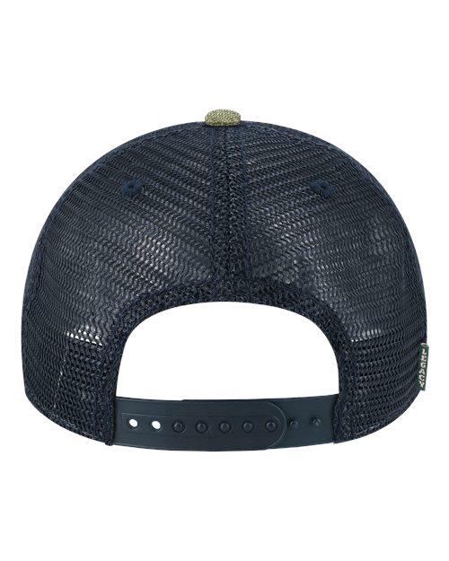 Dashboard Trucker Cap - Stone/ Olive/ Navy Back