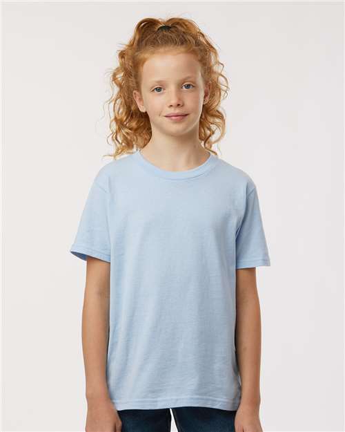 Tultex Youth Fine Jersey T-Shirt - Model Front