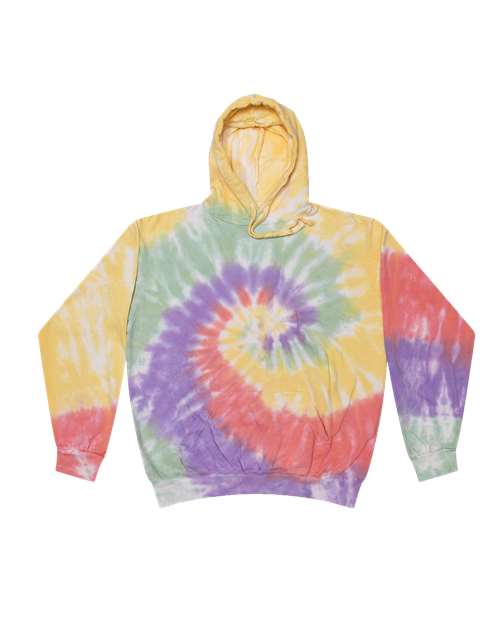 Unisex Tie-Dyed Hooded Sweatshirt - Zen Rainbow Front
