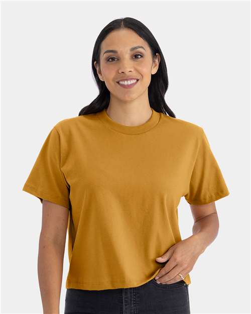 Next Level Women's Heavyweight Boxy Tee - Model Front