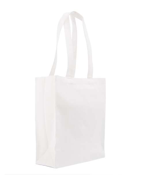 Susan Midweight Recycled Canvas Tote - White Front