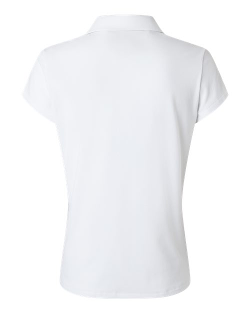 Women's Blended Polo - Solid White Back