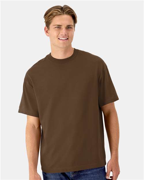 Hanes Unisex Beefy-T® Retro Street T-Shirt - Model Front