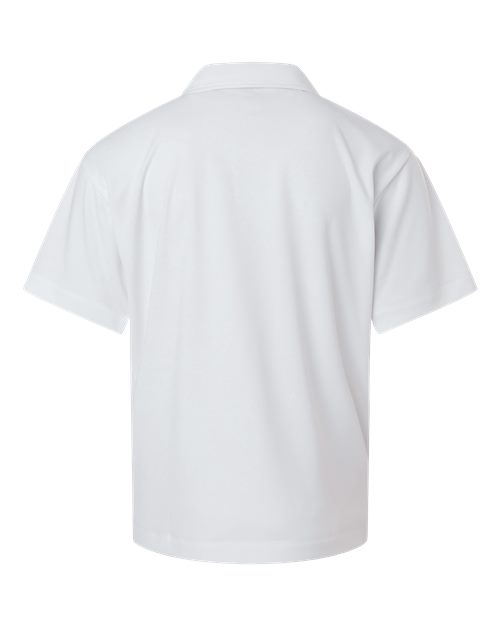 Youth Pro-Lock Performance Polo - White Back