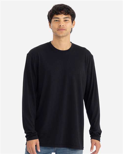 Next Level Unisex Triblend Long Sleeve Tee - Model Front