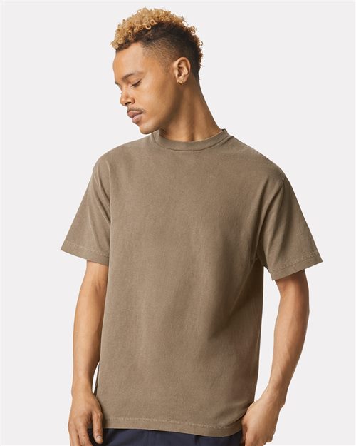 Unisex Garment-Dyed Heavyweight Cotton Tee - Faded Rust Front