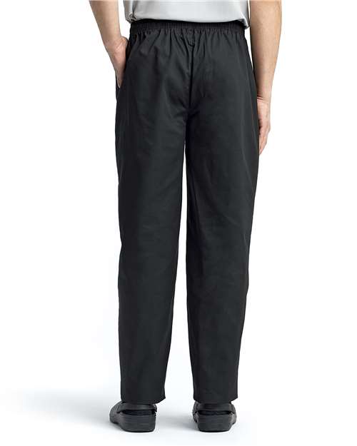 Unisex Essential Chef Pants - Black Back