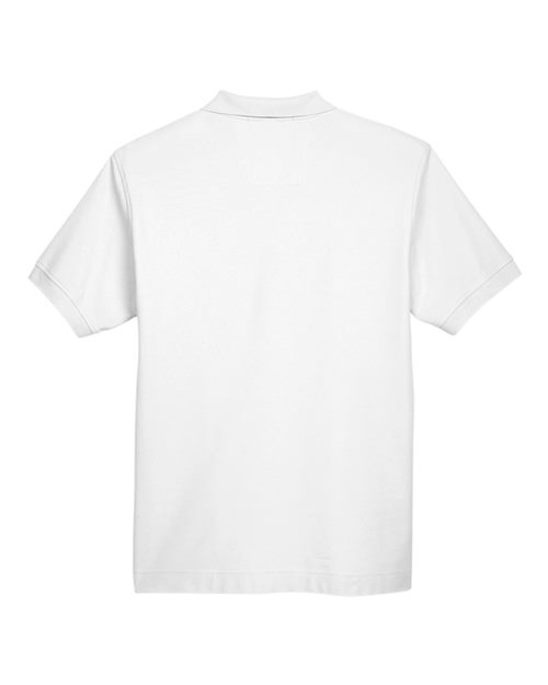 Men's Pima Piqué Polo - White Back