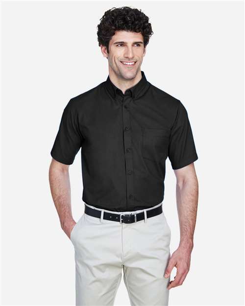 CORE365 Men's Optimum Short Sleeve Twill Dress Shirt - Model Front