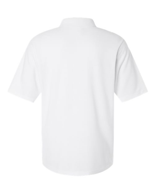 Men's Tall Resolve CVC Performance Pique Polo - White Back