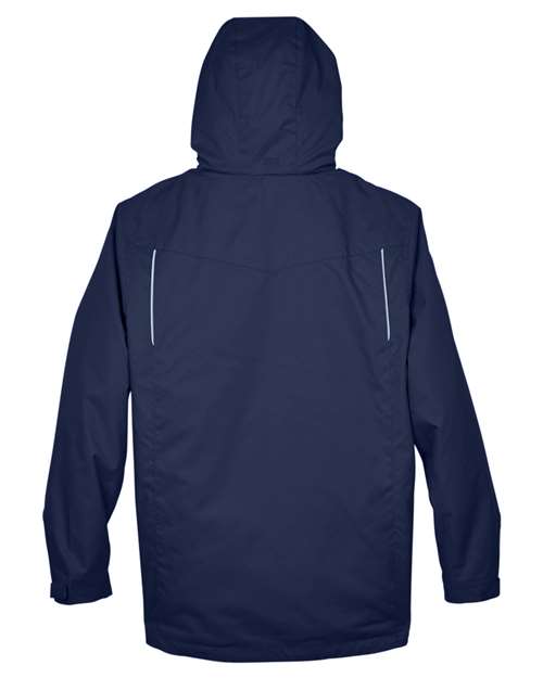 Men's Tall Region 3-in-1 Jacket with Fleece Liner - Classic Navy Back