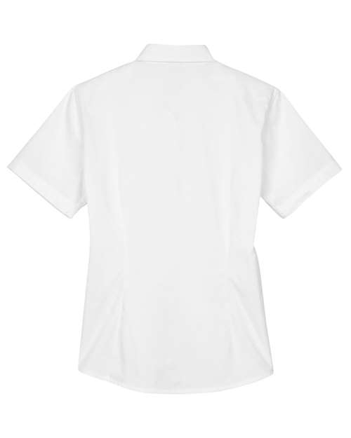 Women's Optimum Short Sleeve Twill Shirt - White Back