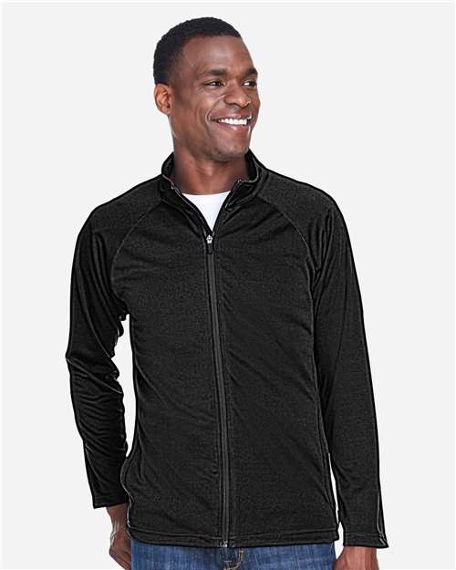 Devon & Jones Men's Stretch Tech-Shell® Compass Full-Zip Jacket - Model Front