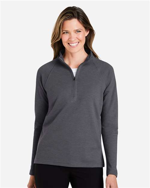 Devon & Jones Women's New Classics® Charleston Quarter-Zip Pullover - Model Front