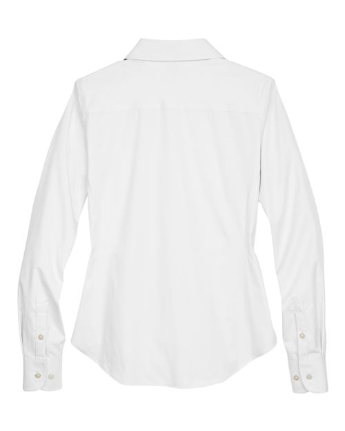 Women's Crown Collection® Oxford Woven Dress Shirt - White Back