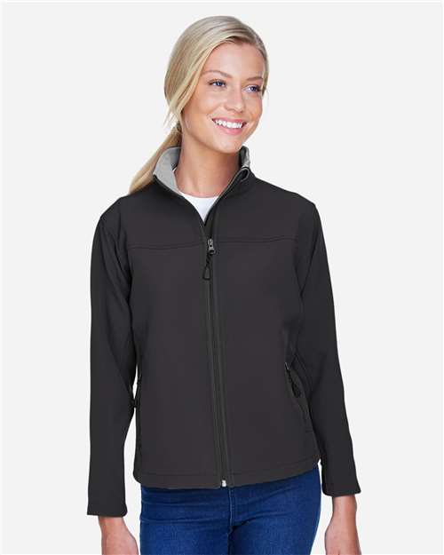 Devon & Jones Women's Soft Shell Jacket - Model Front