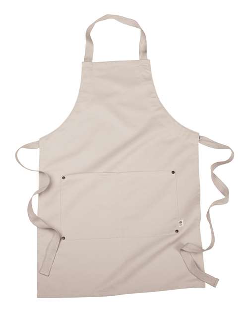 Eco Apron with Pocket - Oyster Front