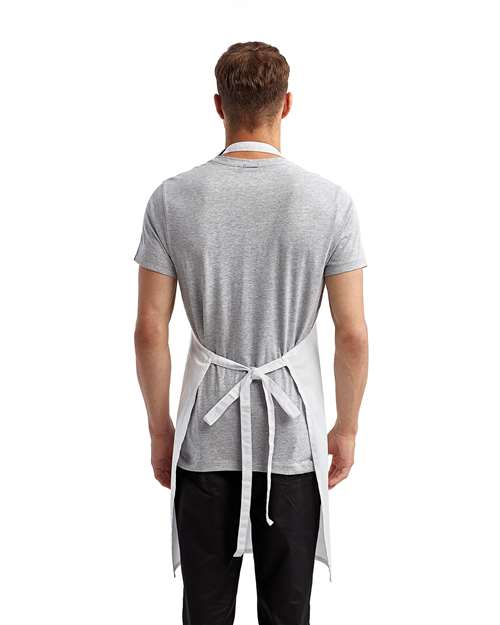 Recycled Pocket Bib Apron - White Back