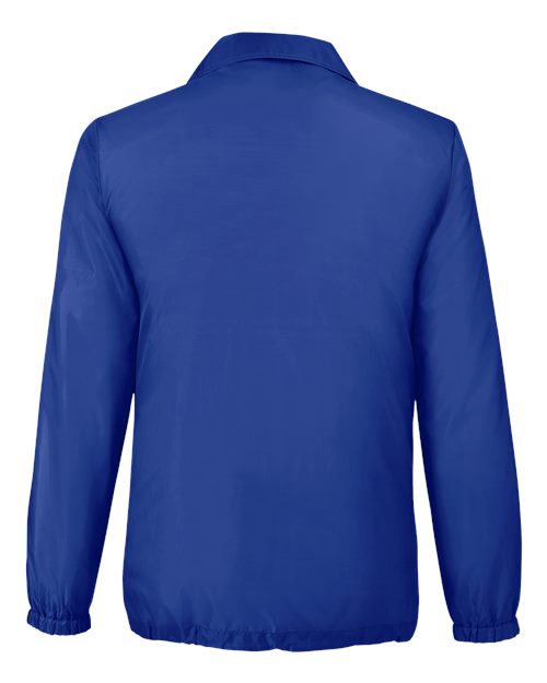 Unisex Zone Protect Coaches Jacket - Sport Royal Back