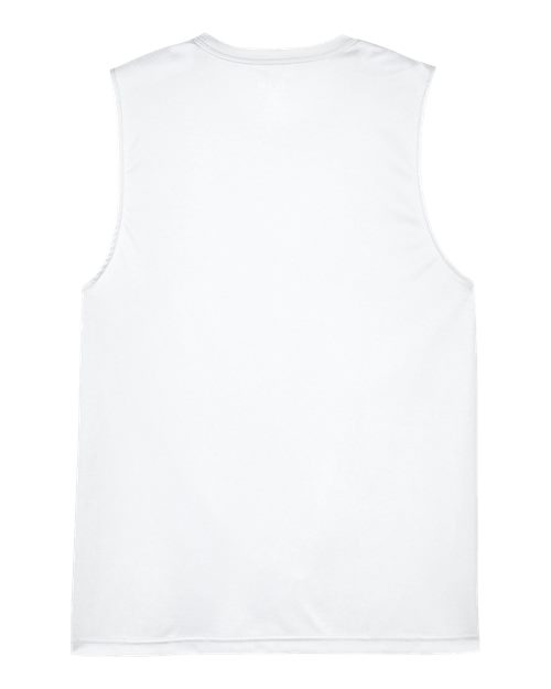 Men's Zone Performance Muscle T-Shirt - White Back