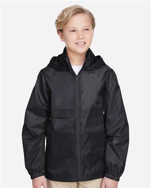 Team 365 Youth Zone Protect Lightweight Jacket - Model Front