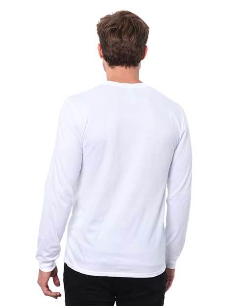 Unisex Epic CVC Long Sleeve T-Shirt - Solid White Back