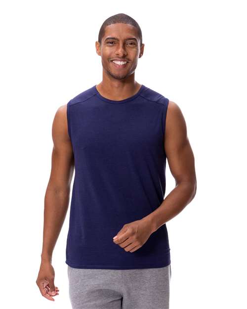 Unisex Impact Tank Top - Navy Front