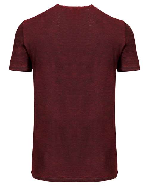 Unisex Cross Dye T-Shirt - Black Cherry Back