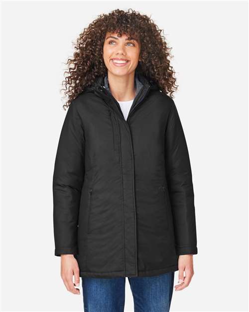 CORE365 Women's Inspire 3-in-1 Jacket with Insulated Liner - Model Front