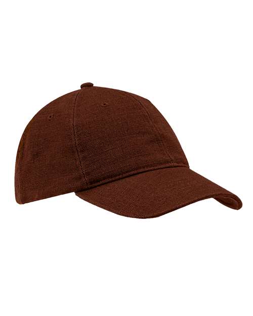 Washed Hemp Unstructured Baseball Cap - Sienna Front